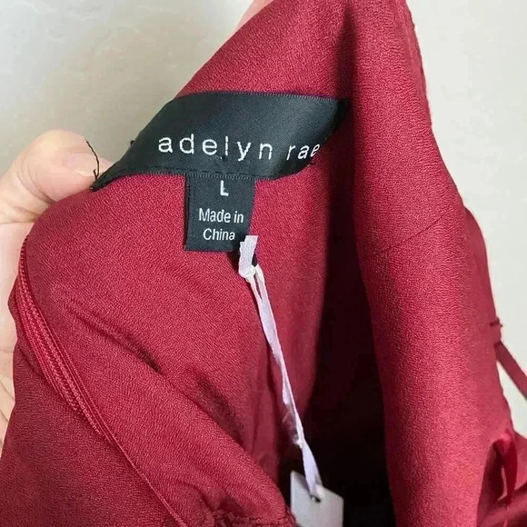 Adelyn Rae Red Lace Skater Dress Size Large - Picture 9 of 16